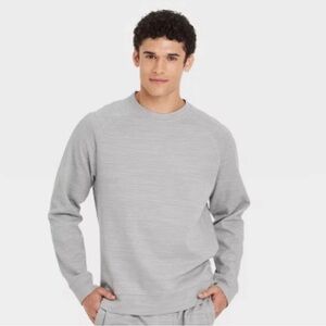 All in Motion sz XXL Gray Men's Ponte Crewneck Sweatshirt Pullover